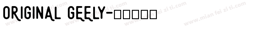 ORIGINAL GEELY字体转换